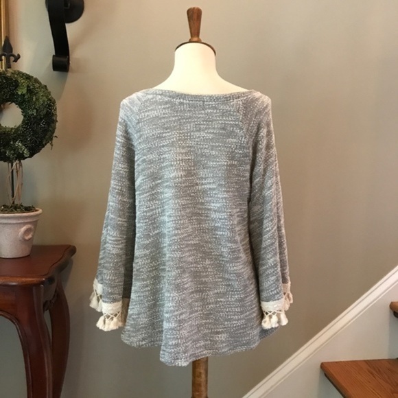 Anthropologie  Saturday Sunday Grey Textured Top - Picture 5 of 8